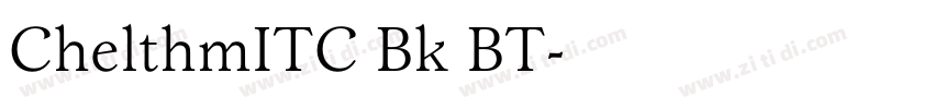 ChelthmITC Bk BT字体转换